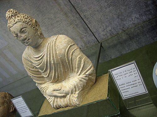 The Buddha, statue at the National Museum of Afghanistan, early 1st millennium