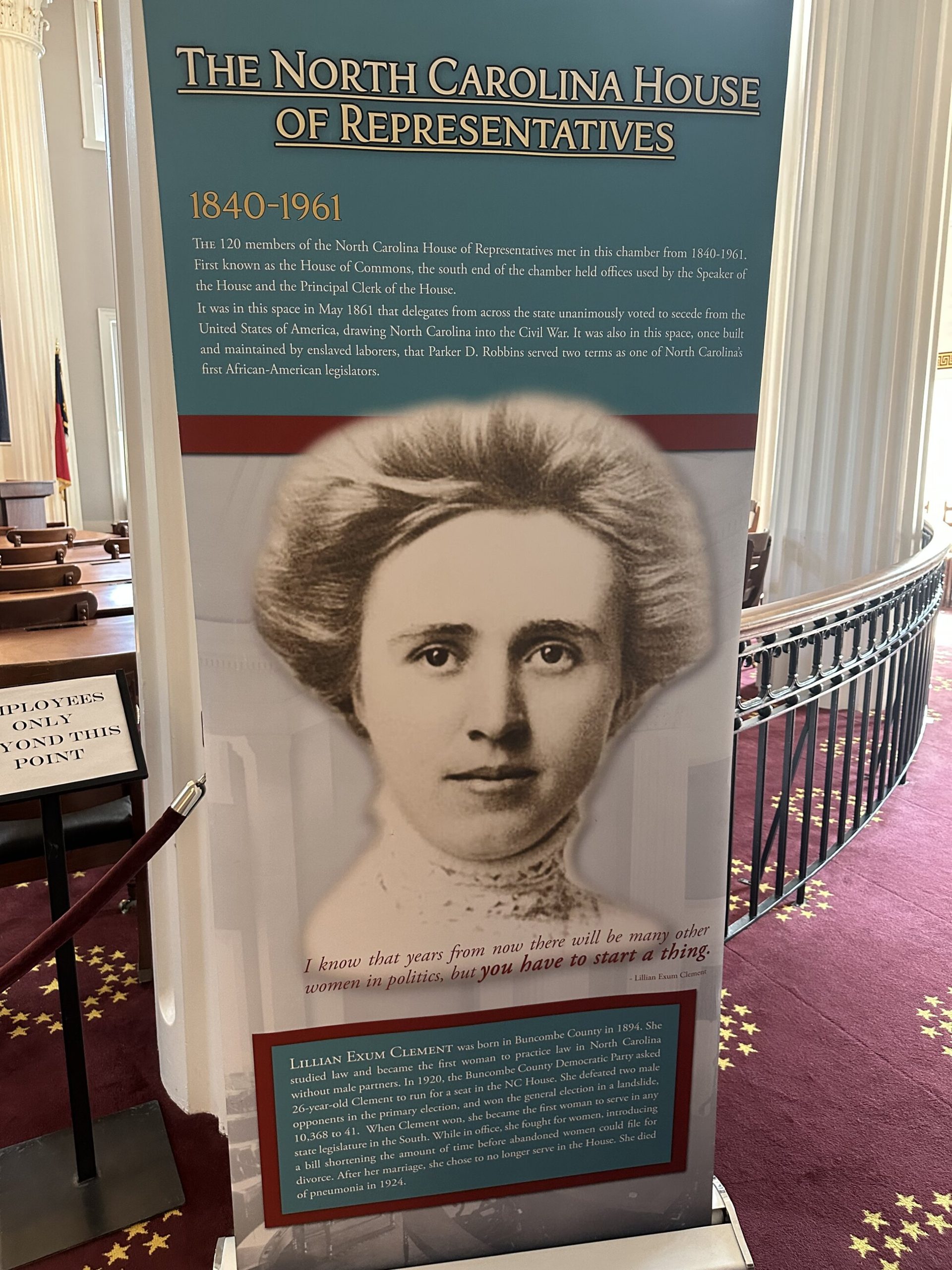 The North Carolina House of Representatives