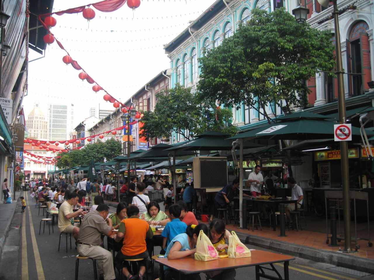 Lokales Essen und Trinken - Singapore