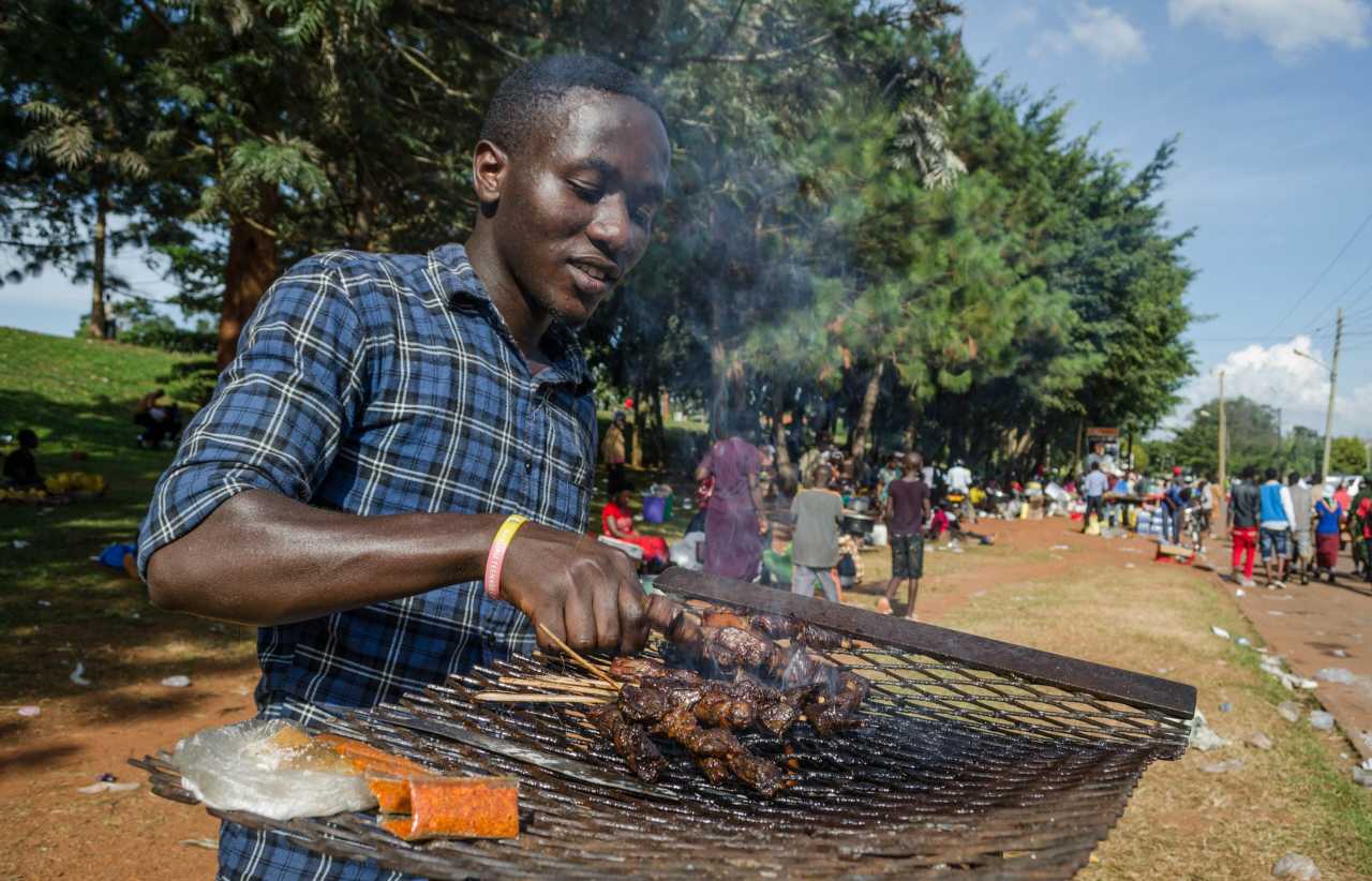 Lokales Essen und Trinken - Uganda