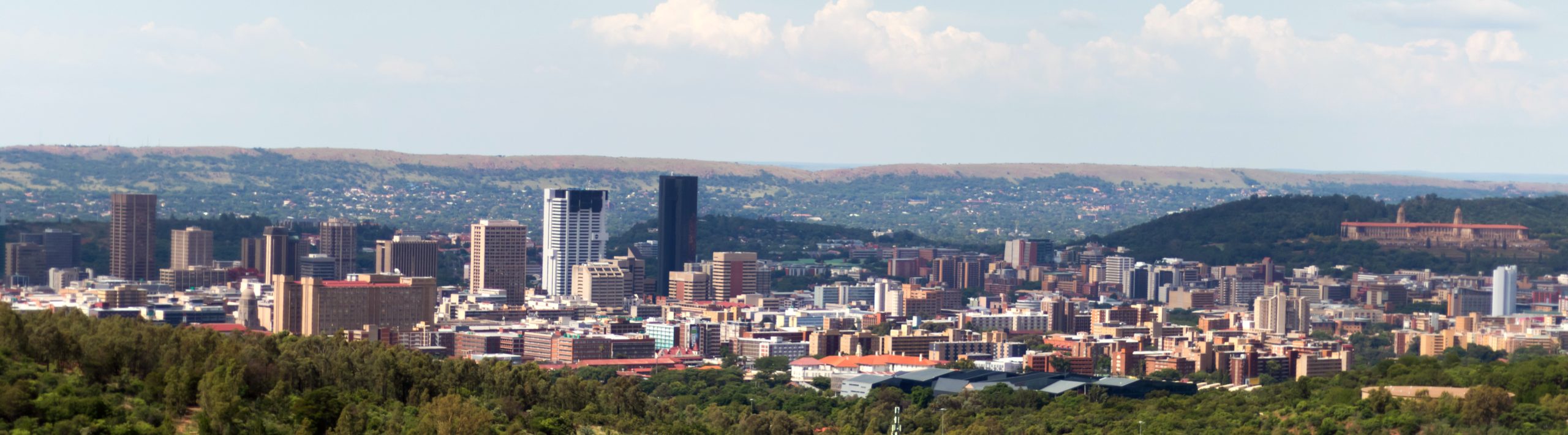 A panoramic view of Pretoria's skyline